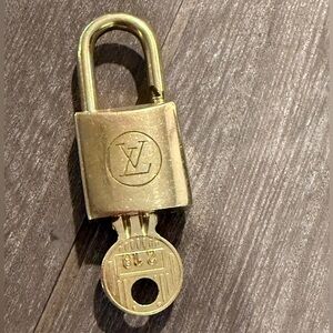 Louis Vuitton Gold Lock and Key #218